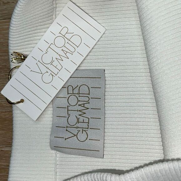 REVOLVE x Victor Glemaud White Ribbed Bodycon Mini Skirt, Women’s Small NWT - Picture 8 of 14